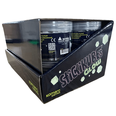 Stickikubes - Glow in the Dark Tub - 12 Piece Display