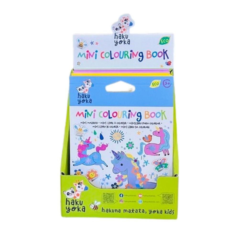 Haku Yoka - Mini Colouring Book - 12 Unit Display