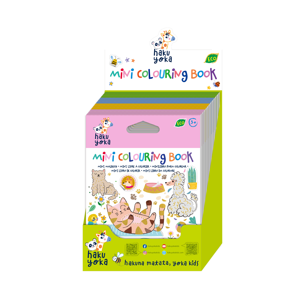 Haku Yoka - Mini Colouring Book - 12 Unit Display