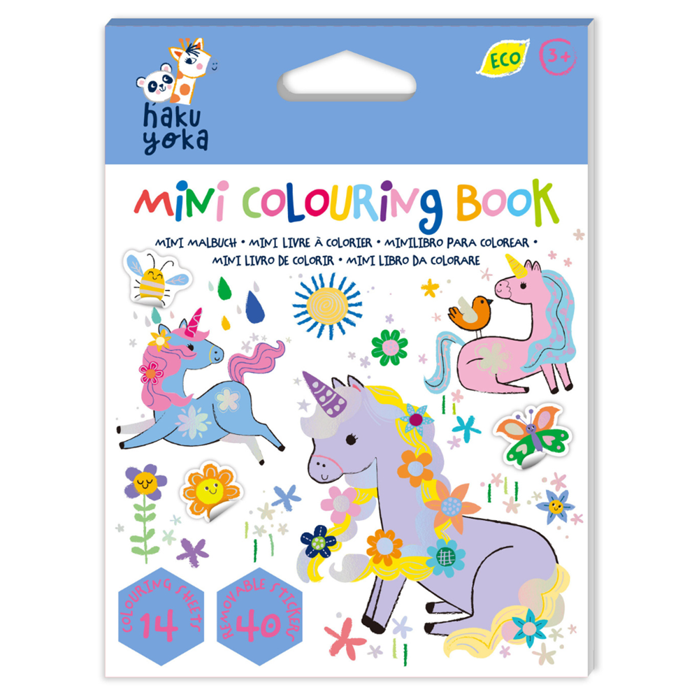 Haku Yoka - Mini Colouring Book  - Unicorn