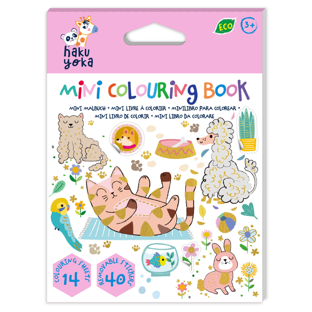 Haku Yoka - Mini Colouring Book  - Pets