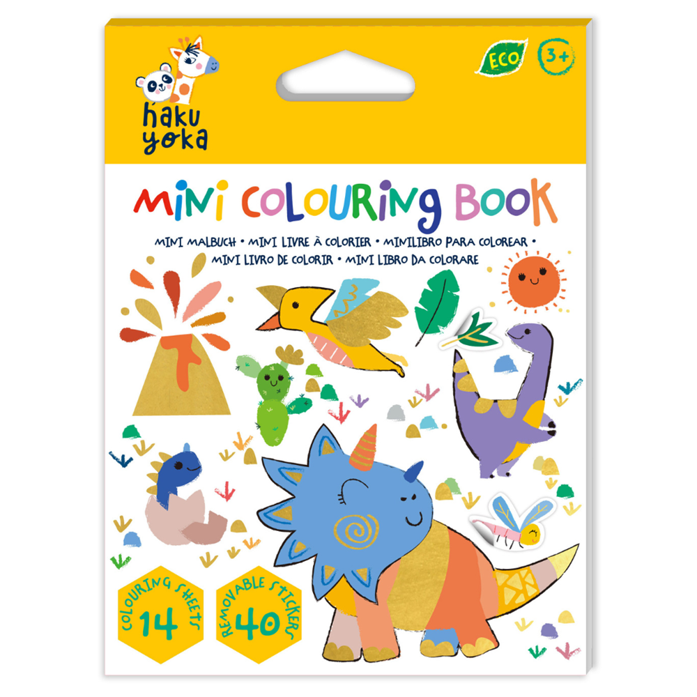 Haku Yoka - Mini Colouring Book  - Dino