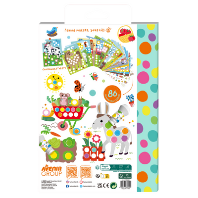 Haku Yoka - Dots 4 Fun - Colouring Book - Farm