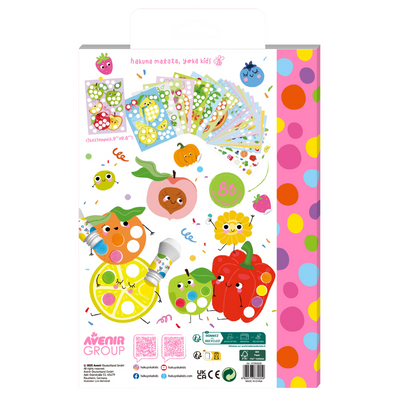 Haku Yoka - Dots 4 Fun - Colouring Book - Food Party