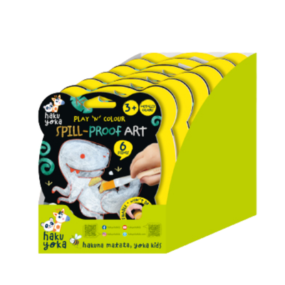 Haku Yoka - Play N Colour - Dino Spill Proof Art