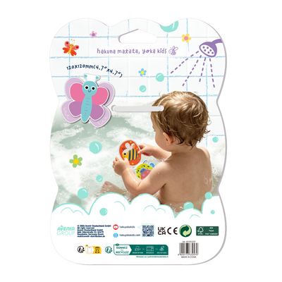 Haku Yoka - Colour My Bath - Magic Bath Book - Colours Appear - Butterfly