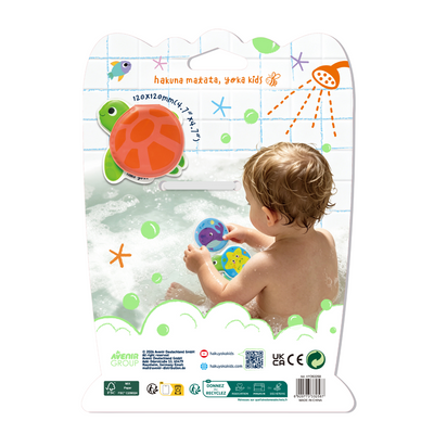 Haku Yoka - Colour My Bath - Magic Bath Book - Colours Disappear - Sea Turtle