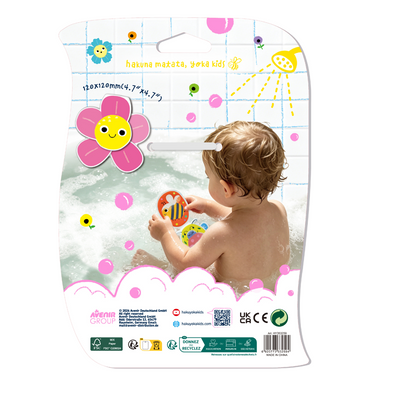 Haku Yoka - Colour My Bath - Magic Bath Book - Colours Appear - Flower