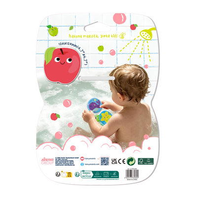 Haku Yoka - Colour My Bath - Magic Bath Book - Colours Disappear - Apple
