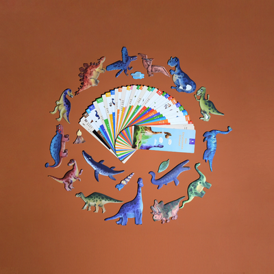 mierEdu - Magnetic Puzzle - All About - Dinosaurs