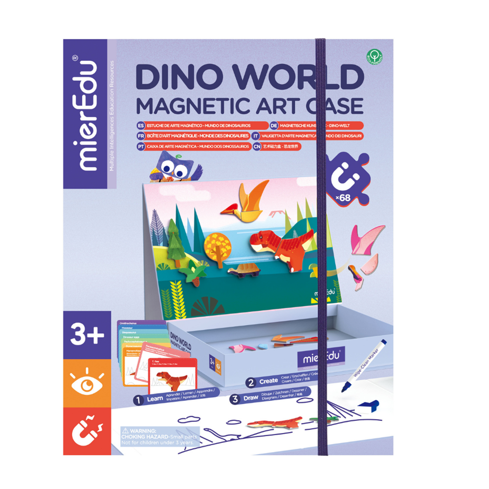 mierEdu - Magnetic Art Case - Dino World