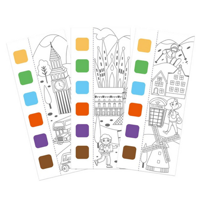 mierEdu - Pocket Watercolour Painting Book - Travel Around The World