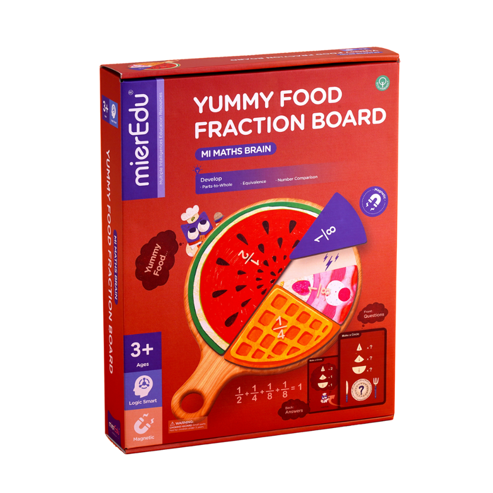 mierEdu - MI Maths Brain - Yummy Food Fraction Board