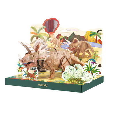 mierEdu - Adjustable 3D Puzzle - Triceratops Deluxe