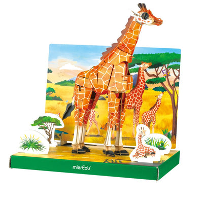 mierEdu - Adjustable 3D Puzzle - Giraffe Deluxe