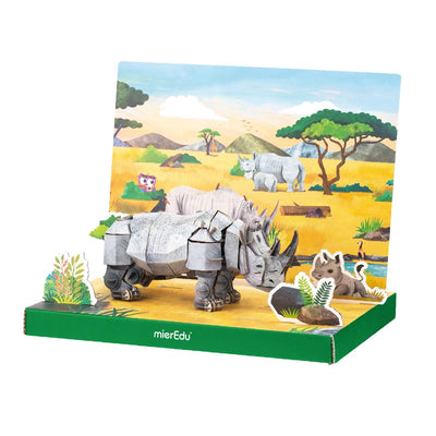 mierEdu - Adjustable 3D Puzzle - Rhino Deluxe