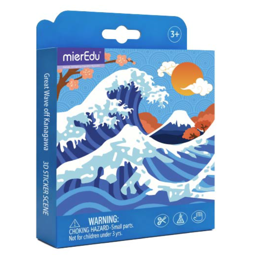 mierEdu - 3D Magnet - Art - Great Wave