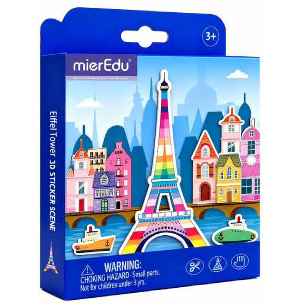 mierEdu - 3D Magnet - Travel - Paris Eiffel Tower