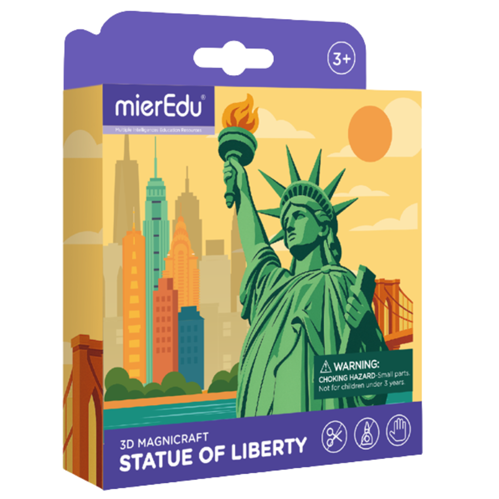 mierEdu - 3D Magnet - Travel - New York Statue Of Liberty