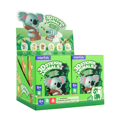 mierEdu - 3D Sticker - Australian Animals - 6pcs Display