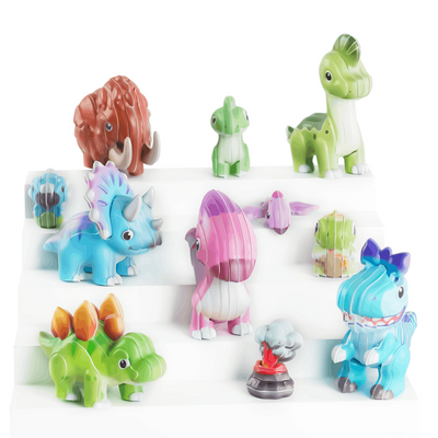 mierEdu - 3D Sticker - Dino - 6pcs Display