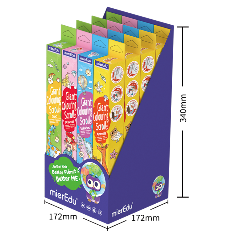 mierEdu - Giant Colouring Scroll - 16 Unit Display