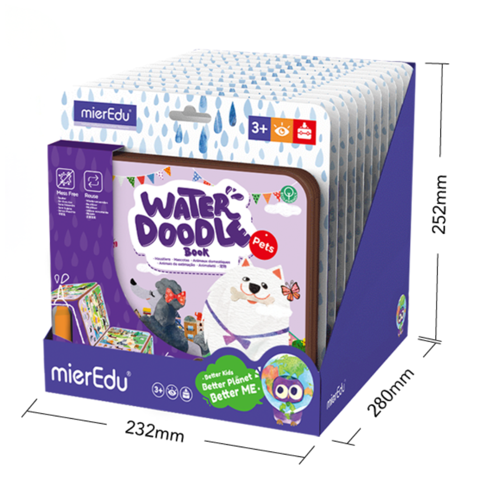 mierEdu - Water Doodle Book - 12 Unit Display