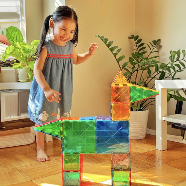 MAGNA-TILES - Classic - 100 Piece Set - Johnco