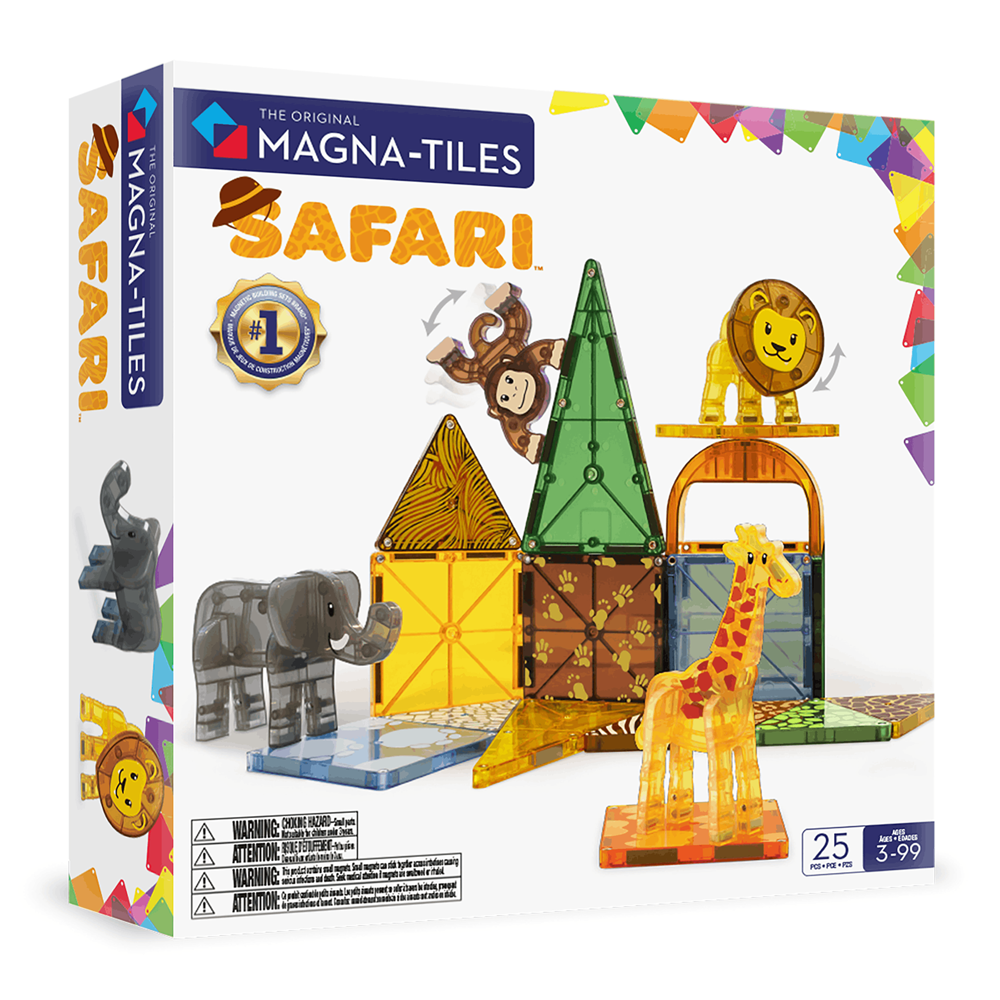 MAGNA-TILES - Safari Animals - 25 Piece Set