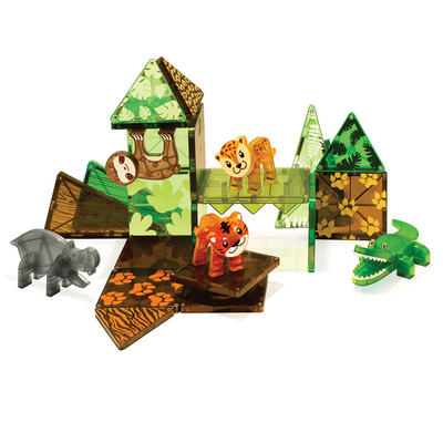 MAGNA-TILES - Jungle Animals - 25 Piece Set
