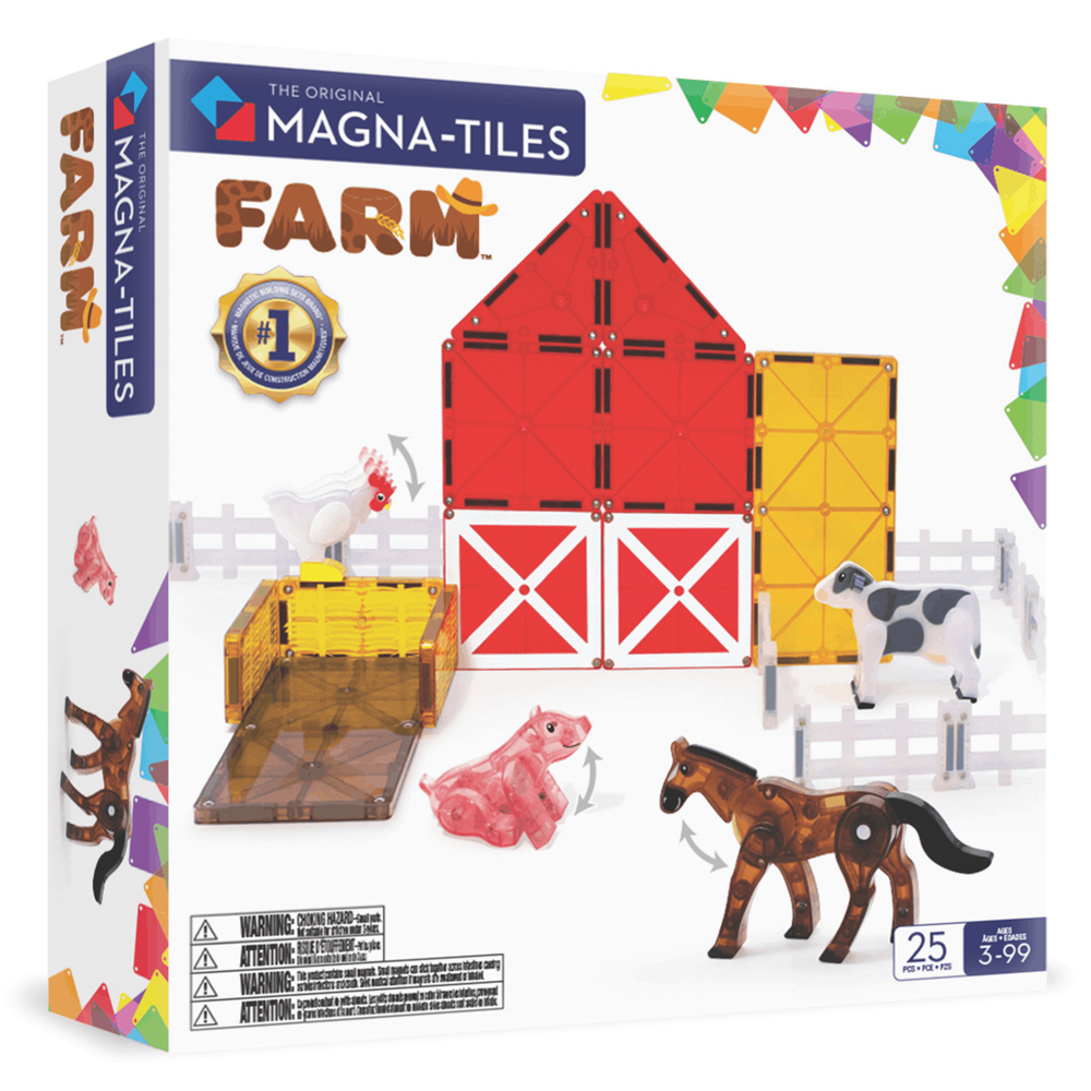 MAGNA-TILES - Farm Animals - 25 Piece Set