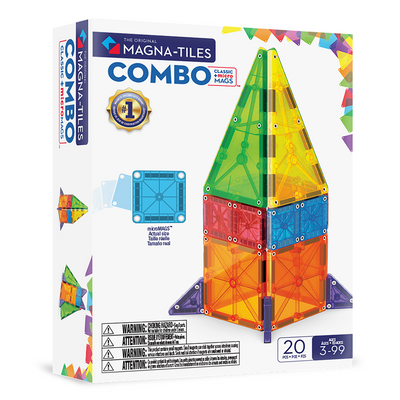 MAGNA-TILES - Combo + microMAGS - 20 Piece Set