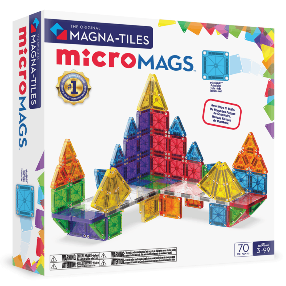 MAGNA-TILES - microMAGS - 70 Piece Set
