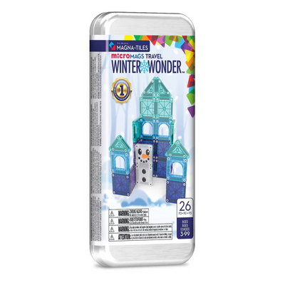 MAGNA-TILES - microMAGS - Winter Wonder 26-Piece Travel Set