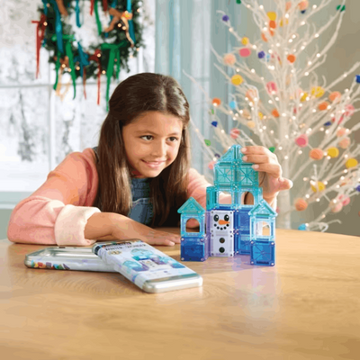MAGNA-TILES - microMAGS - Winter Wonder 26-Piece Travel Set