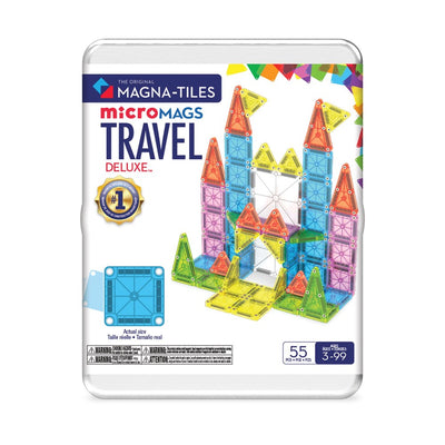 MAGNA-TILES - microMAGS Travel Set Deluxe - 55 Piece - 6 Unit Counter Display