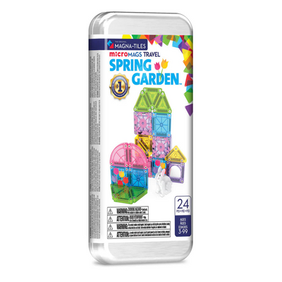 MAGNA-TILES - microMAGS - Spring Garden 24-Piece Travel Set