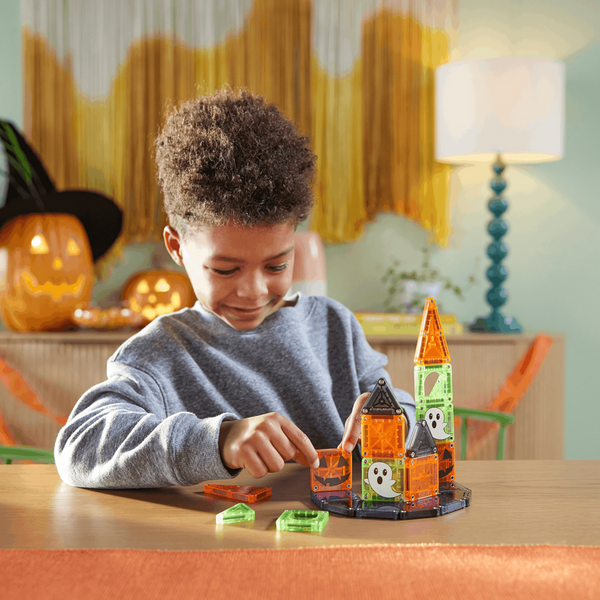 MAGNA-TILES - microMAGS Spooky Travel Set - 24 Piece Set - 12 Unit