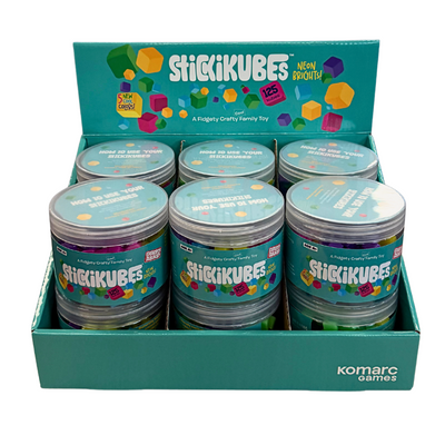 Stickikubes - Neon Brights Tub - 12 Piece Display