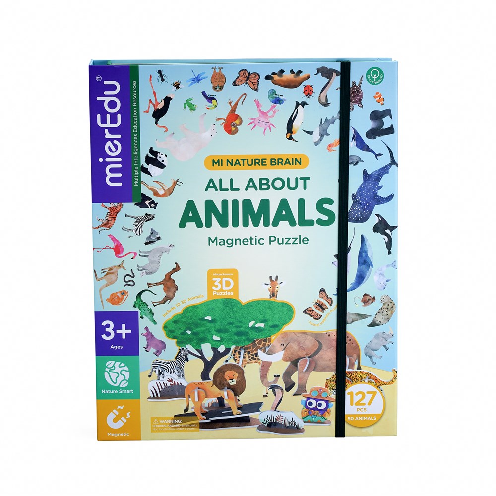 mierEdu - Magnetic Puzzle - All About - Animals