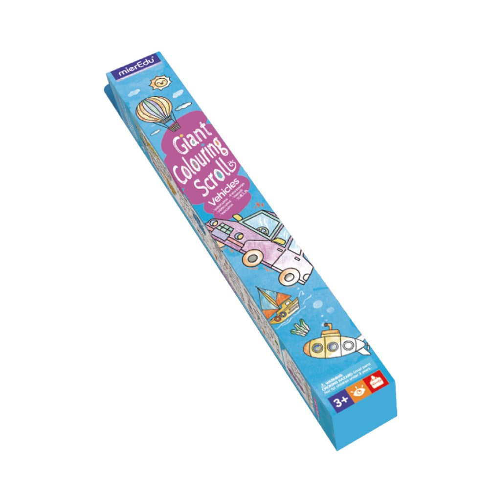 mierEdu - Giant Colouring Scroll - Vehicles