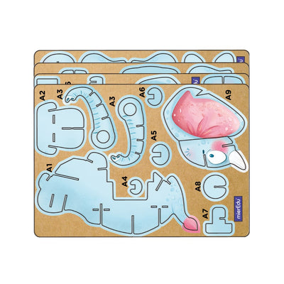 mierEdu - Build n Sound 3D Puzzle - African Elephant