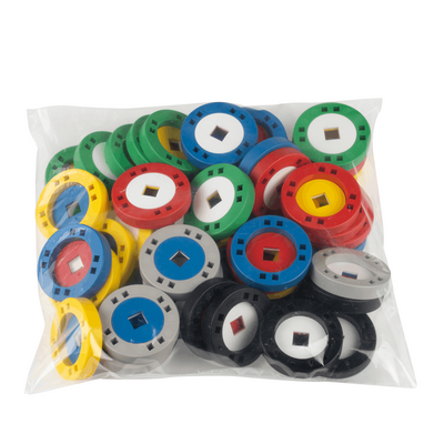 Plus-Plus - BIG - Large Wheel Mix 48pcs
