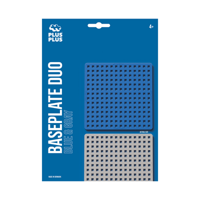 Plus-Plus - Baseplates - Blue & Grey