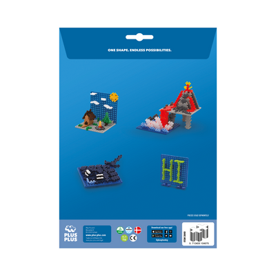 Plus-Plus - Baseplates - Blue & Grey