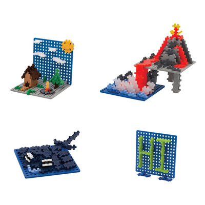 Plus-Plus - Baseplates - Blue & Grey