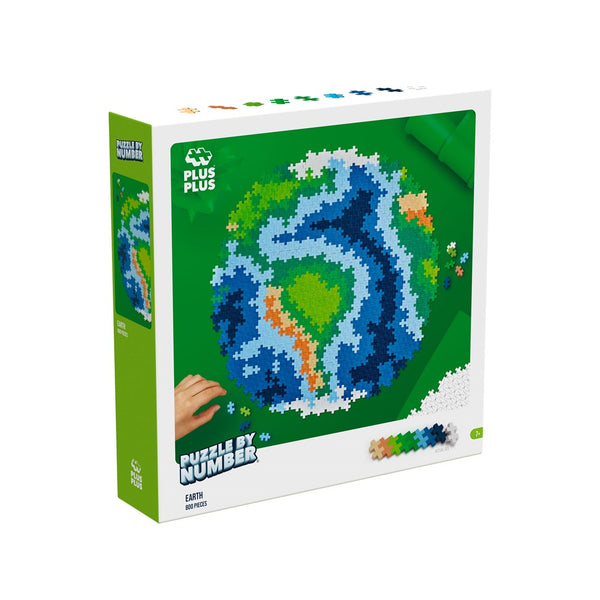 Plus-Plus - Puzzle by Number - Earth 800pcs - Johnco