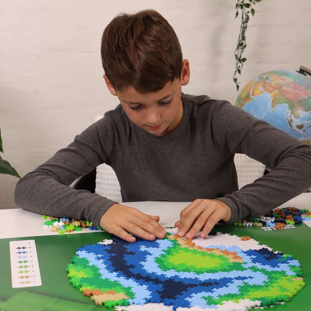 Plus-Plus - Puzzle by Number - Earth 800pcs - Johnco