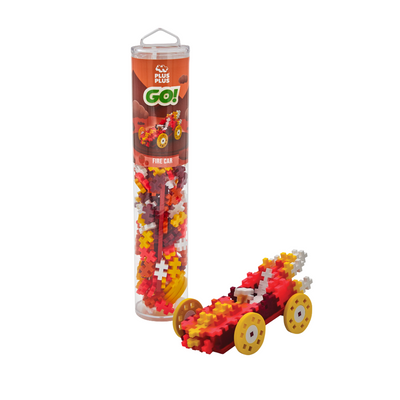 Plus-Plus - Colour Cars - Fire - 200 pcs Tube