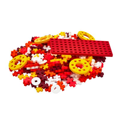 Plus-Plus - Colour Cars - Fire - 200 pcs Tube